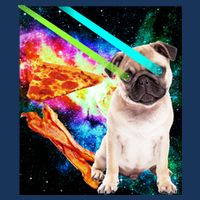 Space Hunger Pug Laser Pizza Bacon Infant Baby Jersey Bodysuit