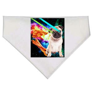 Space Hunger Pug Laser Pizza Bacon USA-Made Doggie Bandana