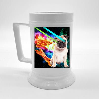 Space Hunger Pug Laser Pizza Bacon Beer Stein