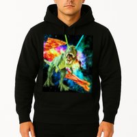 Space Hunger Wars T-Rex Pizza Bacon Hoodie