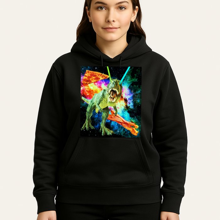 Space Hunger Wars T-Rex Pizza Bacon Hoodie