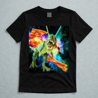 Space Hunger Wars T-Rex Pizza Bacon T-Shirt