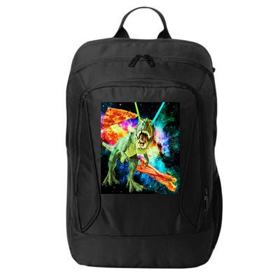 Space Hunger Wars T-Rex Pizza Bacon City Backpack