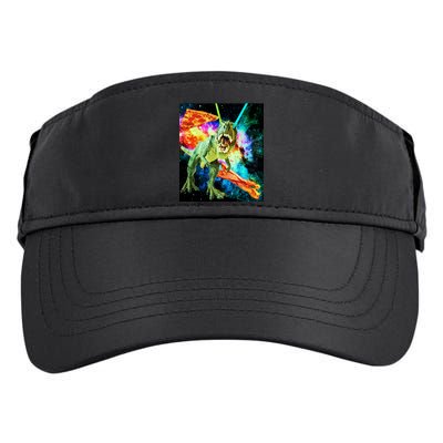 Space Hunger Wars T-Rex Pizza Bacon Adult Drive Performance Visor