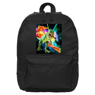 Space Hunger Wars T-Rex Pizza Bacon 16 in Basic Backpack