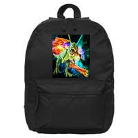 Space Hunger Wars T-Rex Pizza Bacon 16 in Basic Backpack