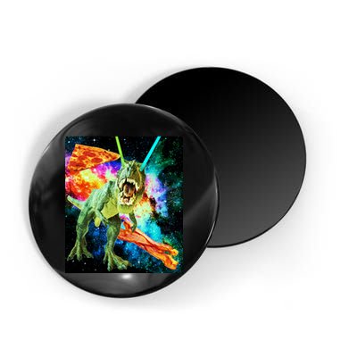 Space Hunger Wars T-Rex Pizza Bacon Magnet