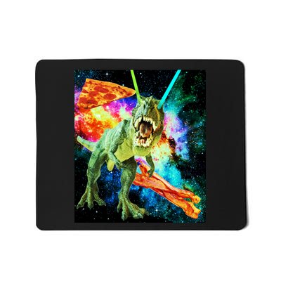 Space Hunger Wars T-Rex Pizza Bacon Mousepad