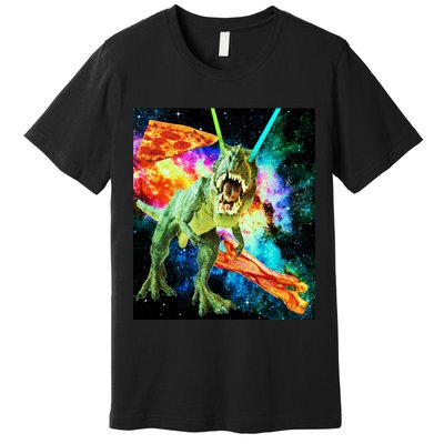 Space Hunger Wars T-Rex Pizza Bacon Premium T-Shirt