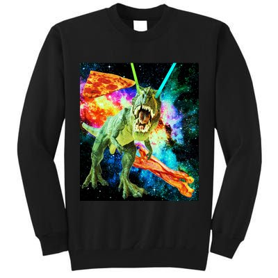 Space Hunger Wars T-Rex Pizza Bacon Tall Sweatshirt
