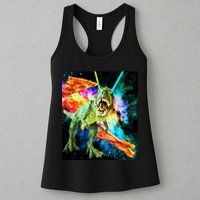 Space Hunger Wars T-Rex Pizza Bacon Womens Tank Top