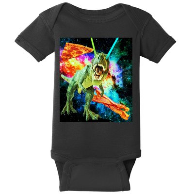 Space Hunger Wars T-Rex Pizza Bacon Baby Bodysuit