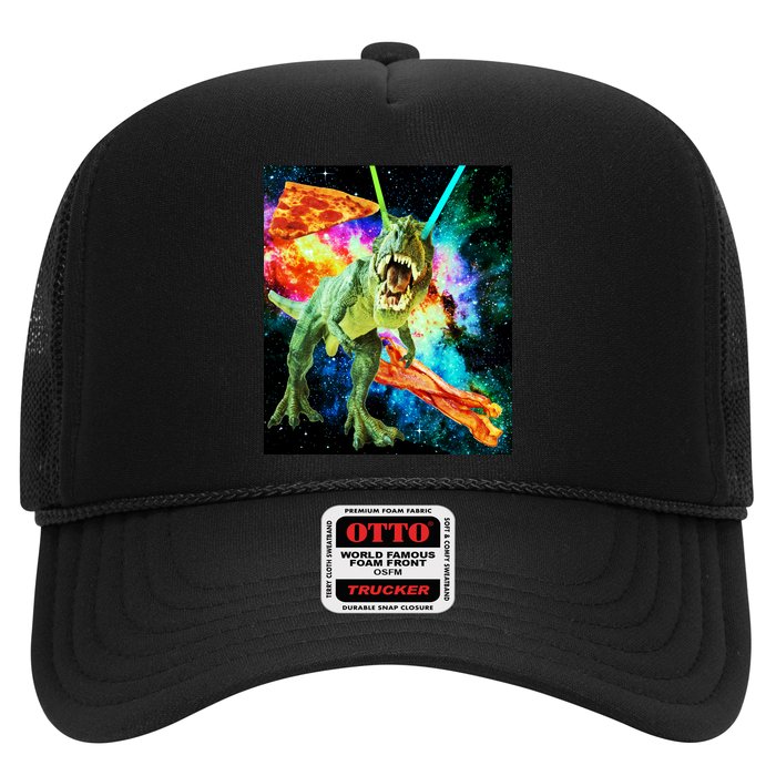 Space Hunger Wars T-Rex Pizza Bacon Hat