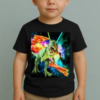 Space Hunger Wars T-Rex Pizza Bacon Toddler T-Shirt