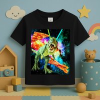 Space Hunger Wars T-Rex Pizza Bacon Toddler T-Shirt