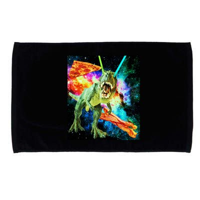 Space Hunger Wars T-Rex Pizza Bacon Microfiber Hand Towel