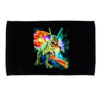 Space Hunger Wars T-Rex Pizza Bacon Microfiber Hand Towel