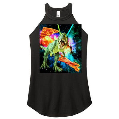 Space Hunger Wars T-Rex Pizza Bacon Women’s Perfect Tri Rocker Tank