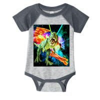 Space Hunger Wars T-Rex Pizza Bacon Infant Baby Jersey Bodysuit