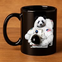 Space Panda USA Astronaut 11oz C Handle Ceramic Mug