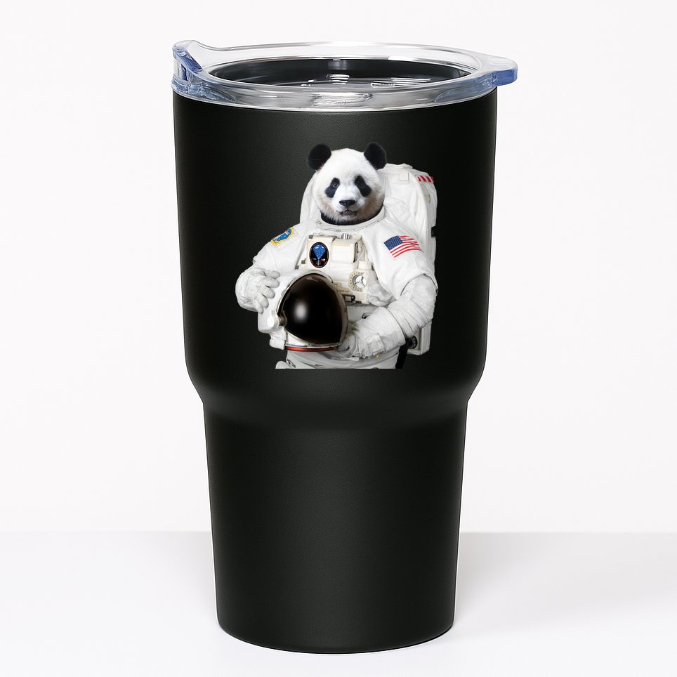 Space Panda USA Astronaut Tumbler