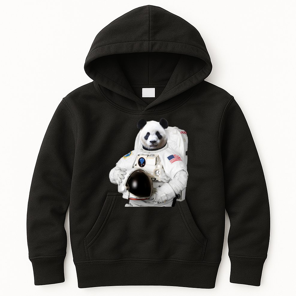 Space Panda USA Astronaut Kids Hoodie