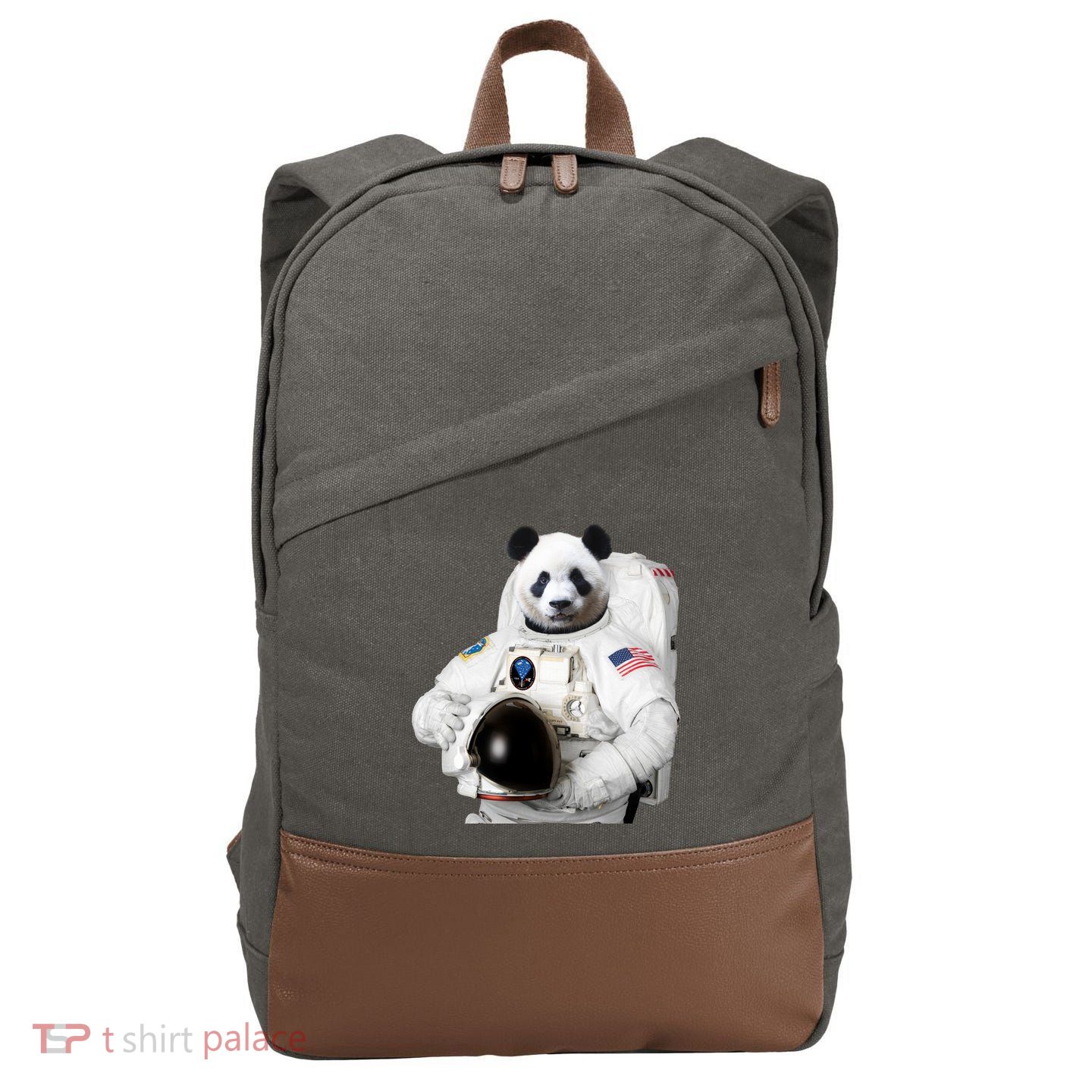 Space Panda USA Astronaut Cotton Canvas Backpack