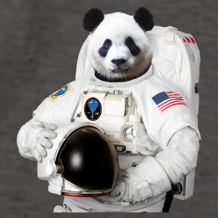 Space Panda USA Astronaut Vector Backpack
