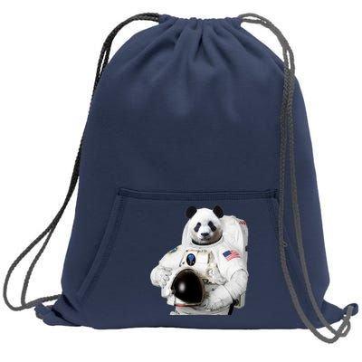 Space Panda USA Astronaut Sweatshirt Cinch Pack Bag