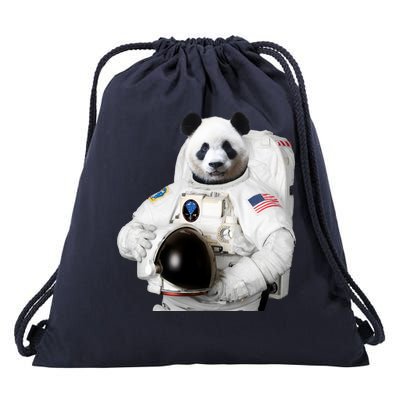 Space Panda USA Astronaut Drawstring Bag