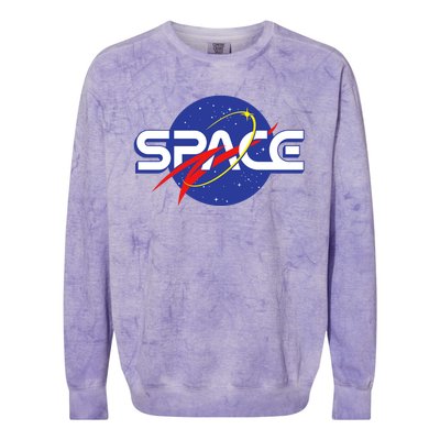 Space Retro logo Colorblast Crewneck Sweatshirt