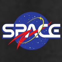 Space Retro logo 7 Panel Mesh Trucker Snapback Hat