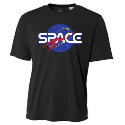 Space Retro logo Cooling Performance Crew T-Shirt