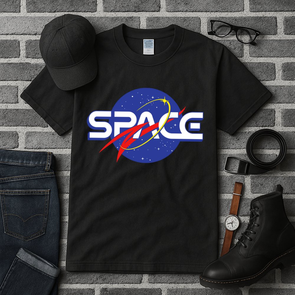 Space Retro logo Tall T-Shirt
