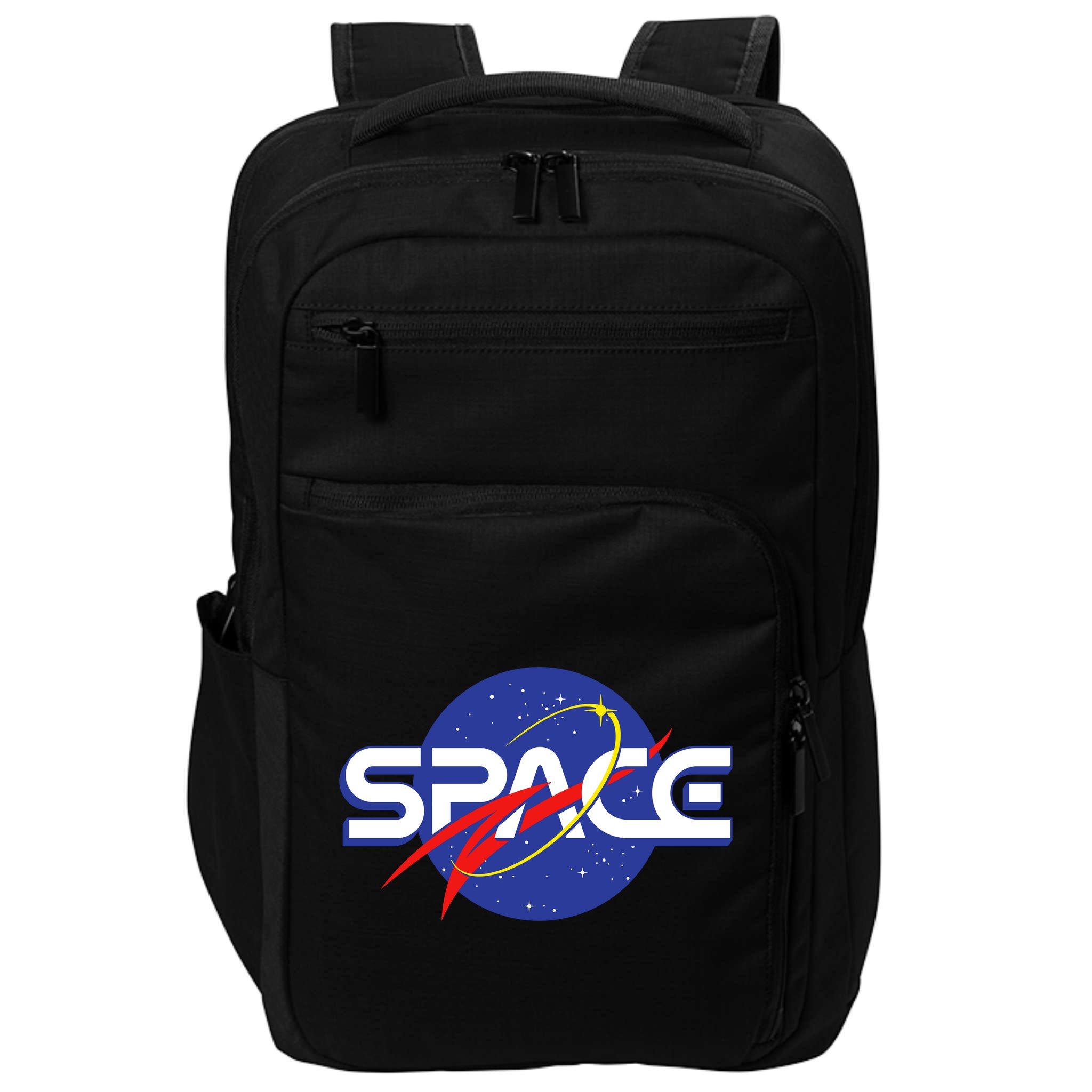 Space Retro logo Impact Tech Backpack