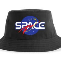 Space Retro logo Sustainable Bucket Hat