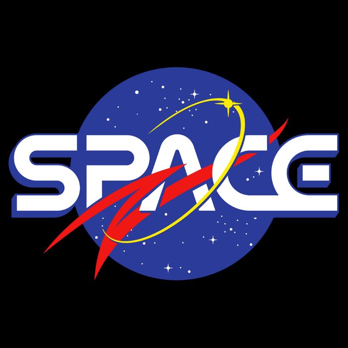 Space Retro logo Sustainable Bucket Hat