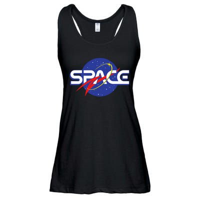 Space Retro logo Ladies Essential Flowy Tank