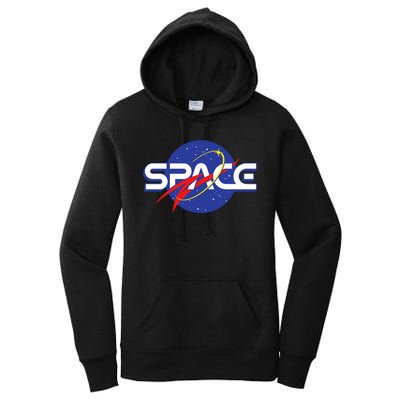 Space Retro logo Women's Pullover Hoodie