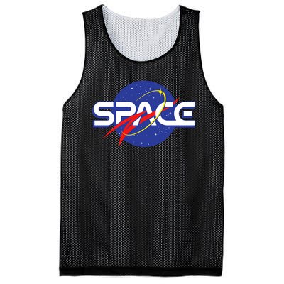 Space Retro logo Mesh Reversible Basketball Jersey Tank