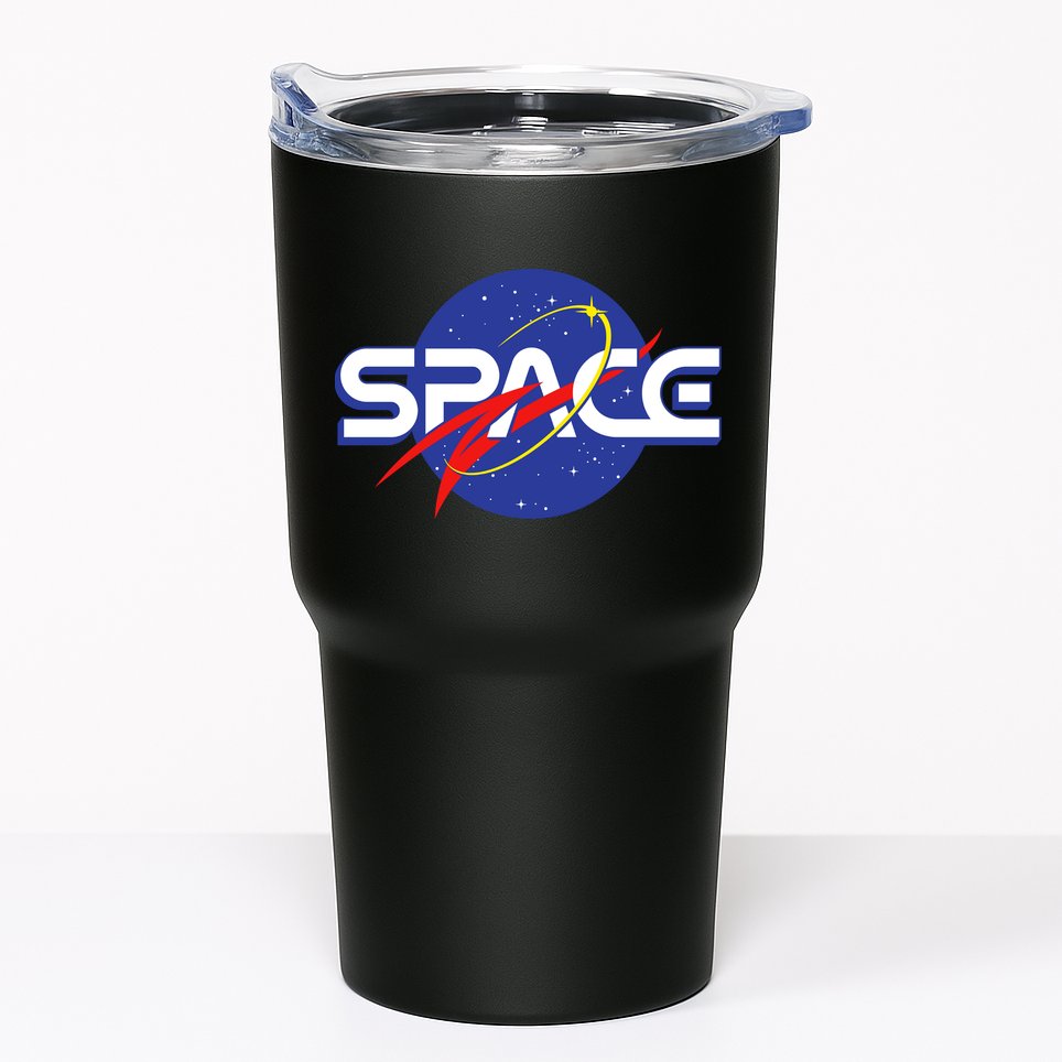 Space Retro logo Tumbler