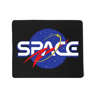 Space Retro logo Mousepad