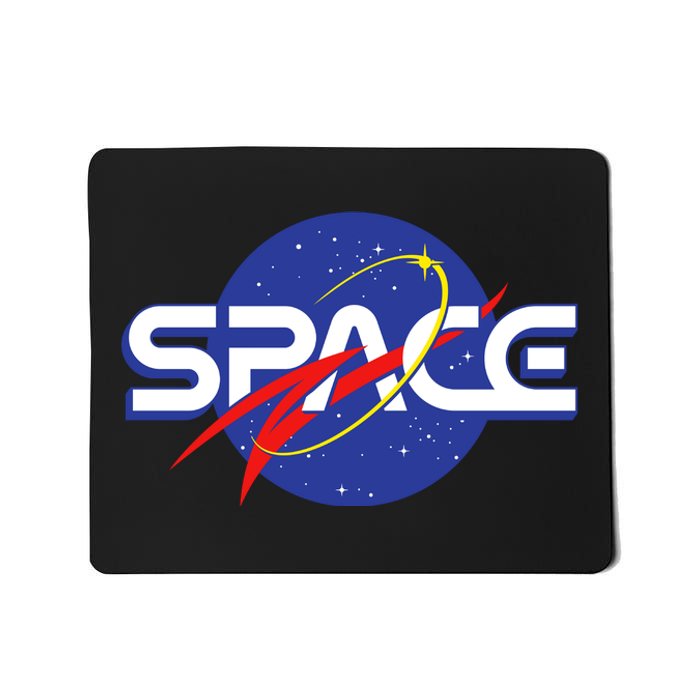 Space Retro logo Mousepad