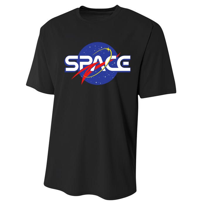 Space Retro logo Performance Sprint T-Shirt