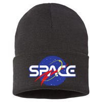 Space Retro logo Sustainable Knit Beanie