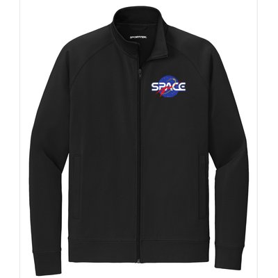 Space Retro logo Stretch Full-Zip Cadet Jacket