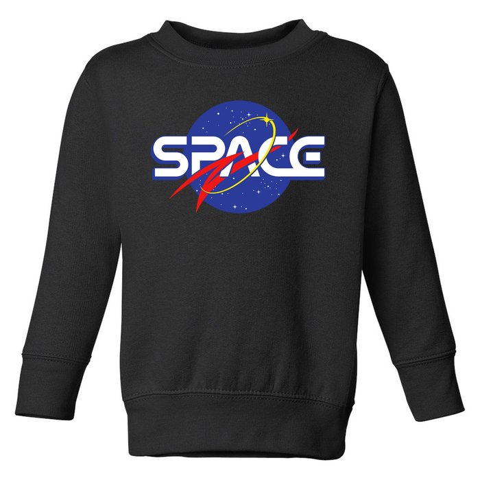 Space Retro logo Toddler Sweatshirt