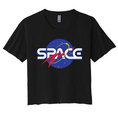 Space Retro logo Women's Crop Top Tee