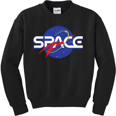 Space Retro logo Kids Sweatshirt