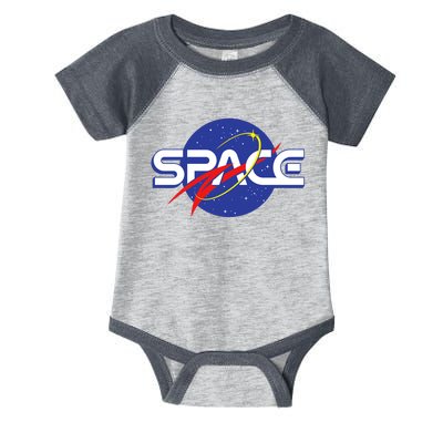 Space Retro logo Infant Baby Jersey Bodysuit